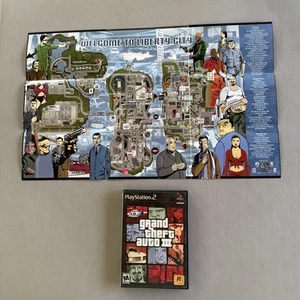 Grand Theft Auto III 3 PlayStation 2 (PS2) - Disc, Map, Case (No Manual) Tested - Picture 1 of 4