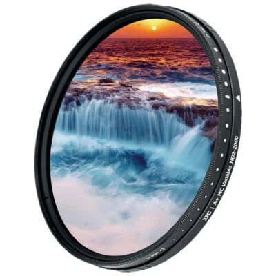 JJC 49mm ND Filter Variable Neutral Density Filter ND2-ND2000 for Camera Lens - Image 1 of 4