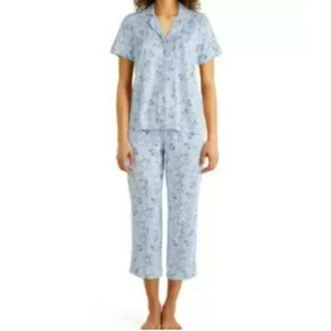 NWT Charter Club Women's Printed Capri Pants Pajama Set Mini Floral S - Picture 1 of 2