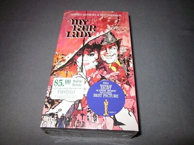 MY FAIR LADY Audrey Hepburn 2 TAPE VHS Factory Sealed NEW - Image 1 of 4
