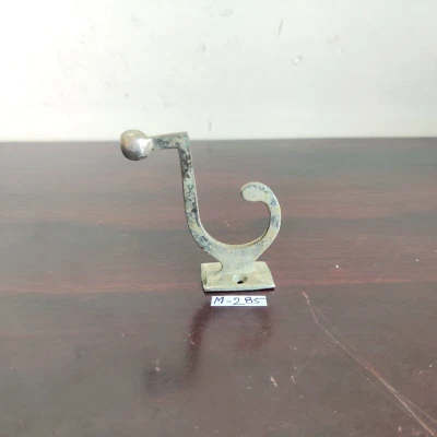 Vintage Nickel Coated Wall Hooks Hanger Decorative Collectible Props M-285 - Image 1 of 4