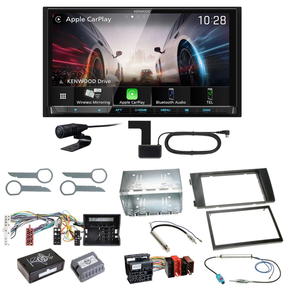 Kenwood DMX8021DABS Android Auto CarPlay Einbauset für Mitsubishi ASX bis 2014