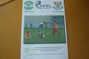 HIBERNIAN (HIBS) V ST (SAINT) JOHNSTONE SPFL DEVELOPMENT MATCH 10/10/17 - Picture 1 of 3