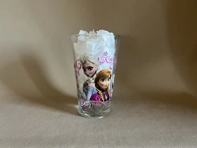 16 Oz. Disney Frozen “Elsa, Anna & Olaf” Collectible Glass Tumbler, Brand New! - Imagem 1 de 4