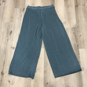 ASOS Women's Size 14 Teal High Waisted Wide Leg Pull On Pants NWT - Picture 1 of 6