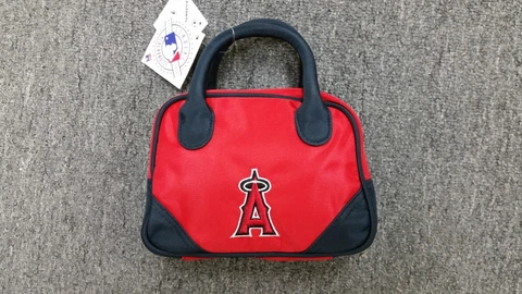 Los Angeles Angels Purse Mini Bowler Style Charm 14 Handbag Gift MLB LA Cover
