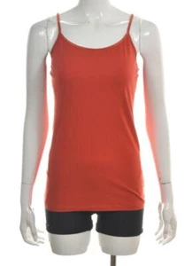 Top de mujer CAbi, talla M, naranja quemado, liso, camisa con correa de espagueti, algodón - Imagen 1 de 5