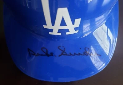 Duke Snider Signed Baseball Helmet Autograph Los Angeles Dodgers Auto - Image 1 of 2
