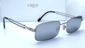 Fred FG40029U 16C Silver Rectangle Mens Sunglasses 54mm - Picture 1 of 10