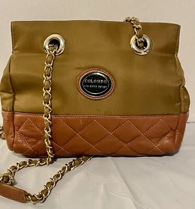 Colombo Via Della Spiga Italy Quilted Leather Shoulder Bag Purse. EUC. - Picture 1 of 20