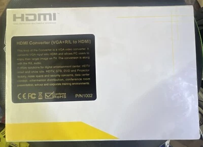 MONOPRICE 4629 Video VGA to HDMI Converter New rare 2D (H4) - Image 1 of 2