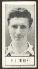 CRICKET TRADE CARD Barratt & Co 1956 Test Cricketeers Series A F J TITMUS