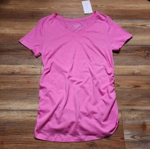 Isabel Maternity Top Womens M Pink V-Neck NEW - Picture 1 of 7