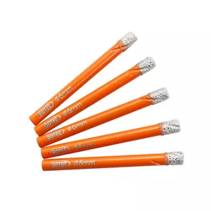 Punta per trapano diamantata 5 pz foro 1/4" per piastrelle ceramica marmo seghetto - Foto 1 di 8