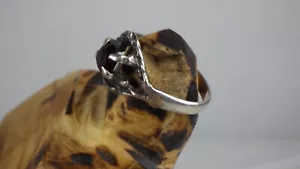 Vintage Sterling Silver 925 Ring Taxco Mexico Claw Garnet by Alicia "ACJ" TC-51 - Picture 1 of 10