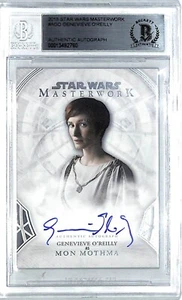 2018 Star Wars Masterwork GENEVIEVE O'REILLY "Mon Mothma" Signed Card BAS Slab - Picture 1 of 3
