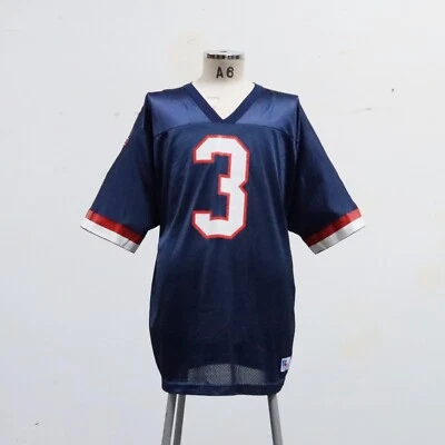 Vintage 90s Mesh College Football Jersey Size 48 Made in USA Red White Blue - Image 1 of 4