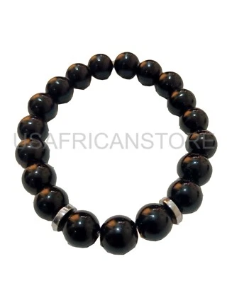 Pulsera con cuentas | Pulsera con cuentas de piedra para hombre, mujer | Hecha a mano, joyería de piedra Foto 1 de 4