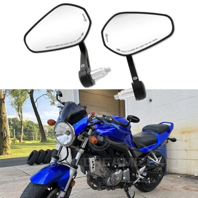 Espejos retrovisores laterales de barra de 7/8" para motocicleta Suzuki SV650 GSXS750 GSXS1100 SFV650 Foto 1 de 4