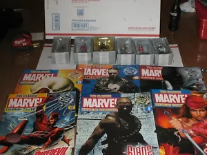 Eaglemoss Marvel lot of 6 w/box and magazine.~Punisher, Blade, Elektra, D.D. - Picture 1 of 10
