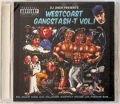 DJ 2High- Westcoast Gangsta Sh*t Vol.1 CD NEW 2005 Rare Hip Hop Daz Dillinger - Image 1 of 2