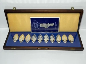 Set of 10 Silver The Beaufort Yale The Queens Beasts Royal Arms Medallions - Picture 1 of 10