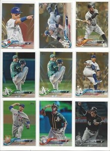2018 TOPPS PARALLEL'S - GOLD or RAINBOW FOIL  ( STARS, ROOKIE RC'S ) - U PICK!!