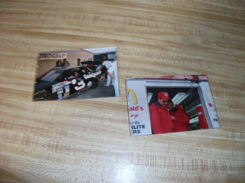 Set of 2 Original Dale Earnhardt Sr. #3 Pictures 5x7's w/ Magnet Frames Cover