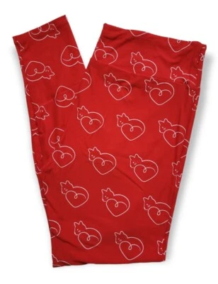 Lularoe Cat Hearts TC Leggings Gatos Corazón Rojo Gatito Gatitos UNICORNIO NUEVO SIN ETIQUETAS Foto 1 de 4
