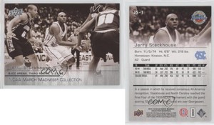 2014-15 Upper Deck NCAA March Madness Collection Sepia Jerry Stackhouse #JS-1