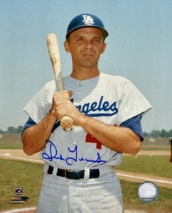 Dick Tracewski Signed Los Angeles LA Dodgers 8x10 Photo - 3x World Series Champ - Picture 1 of 2
