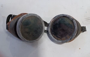 2 Paar antike Gummi Schweißer Schutzbrille Brille - Bild 1 von 3