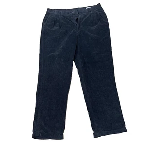 LINEA NATURALE Bundfalten Cord Hose Herren 36x32 anthrazit grau Chunky Wale 90er - Bild 1 von 20