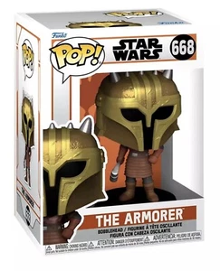The Armorer POP Figure #668 Funko Star Wars Il Mandaloriano Nuovo - Foto 1 di 3