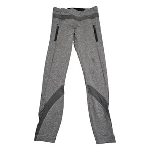Lululemon Women's Sz 4 Inspire Tight II Heathered Black BreathableLightweight - Picture 1 of 11