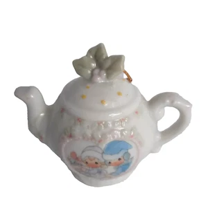 Precious Moments Tea Pot Ornament "Sharing The Season Together" 1994 - Picture 1 of 2