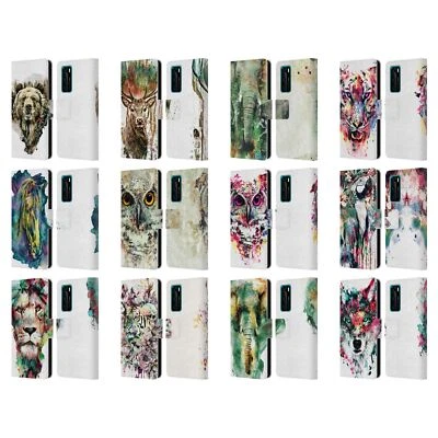 OFFICIAL RIZA PEKER ANIMALS LEATHER BOOK WALLET CASE COVER FOR HUAWEI PHONES - Image 1 of 4