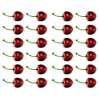 24 PCS Cherry Model Fruit Decor Home Ornament False
