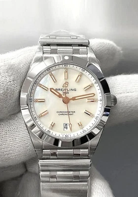 Reloj para mujer Breitling Chronomat SS 32 MM esfera de diamante A77310101A4A1 Foto 1 de 4