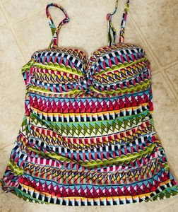 Apt 9 Mujer Tankini Multicolor Traje de Baño Top Talla Grande - Imagen 1 de 6