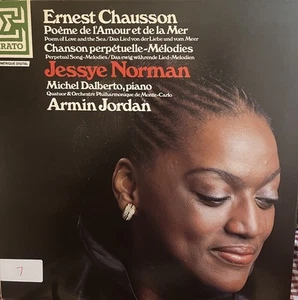 CHAUSSON Poème De L'Amour Et De La Mer etc JESSYE NORMAN Jordan LP Erato NM - Bild 1 von 4