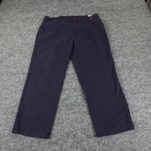 Bulwark FR Work Pants Mens 40x30 Blue Flame Resistant Straight CAT2 2112 Work - Picture 1 of 20