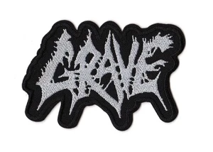 Grave Embroidered Sew-on Patch | Ola Lindgren Swedish Death Metal Band Logo - Picture 1 of 1