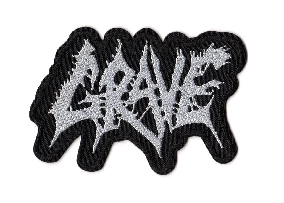 Grave Embroidered Sew-on Patch | Ola Lindgren Swedish Death Metal Band Logo - Image 1 of 1