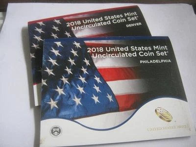 US Mint 2018 P & D Uncirculated Coin Sets, 20 Coins, OGP - Image 1 of 4