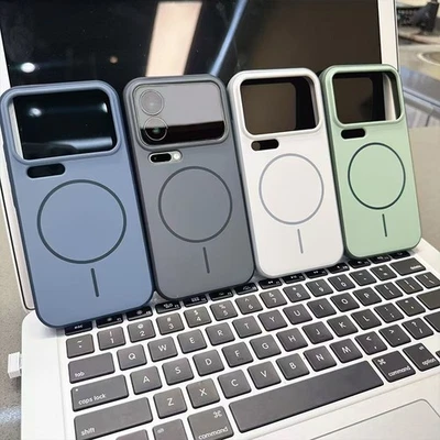 Funda de teléfono de lujo a prueba de golpes para Xiaomi 17 Pro/Max cubierta de carga inalámbrica Foto 1 de 4