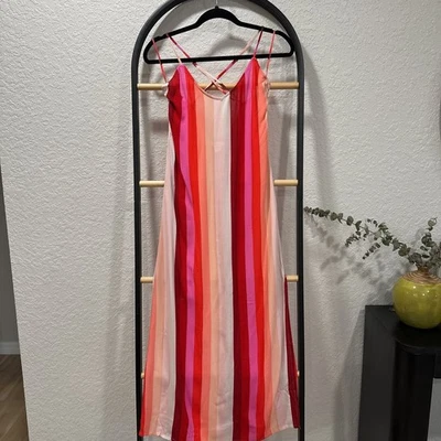 Billabong Wanna Be Around Striped Maxi Dress - Image 1 of 4