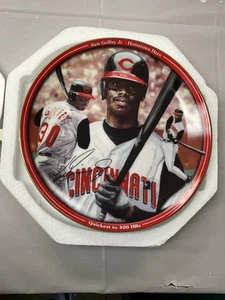 Griffey Jr Bradford Exchange 8 1/2”  Reds Plate Beautiful! Never Been Displayed! - Picture 1 of 2