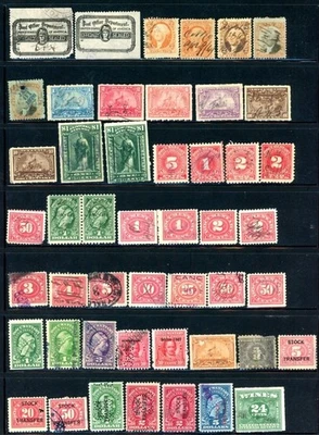 US Revenue - 55 Used Stamps - CV=$19.25                   (20-C251) - Image 1 of 2