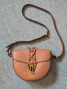 Coccinelle Tan Leather Crossbody Beat Half Moon Ladies Bag - Picture 1 of 10